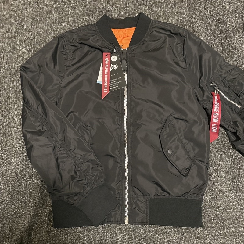 二手 Alpha industries L2b 薄款飛行外套 黑色M號