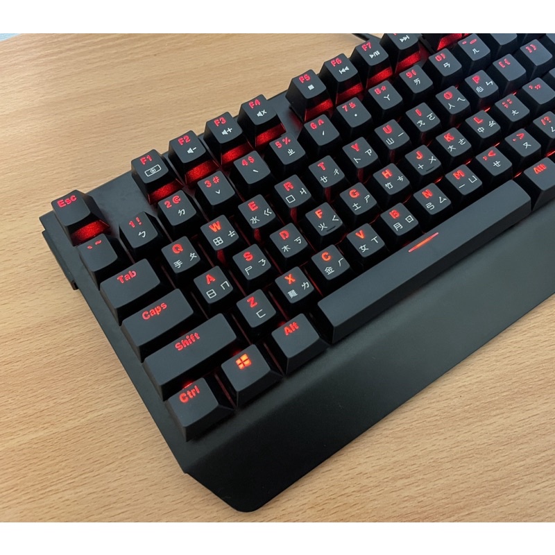 iRocks K60M 紅背光/中文機械鍵盤-櫻桃紅軸(極新二手）