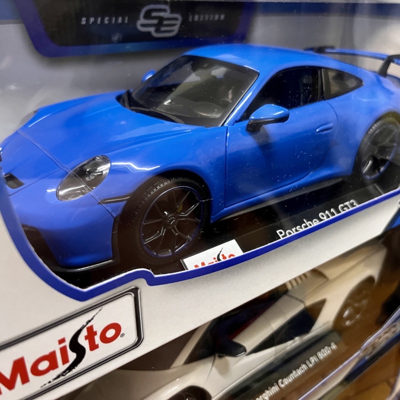 【現貨】Porsche 系列 911 GT3 992 Carrera S 保時捷 Maisto 1:18