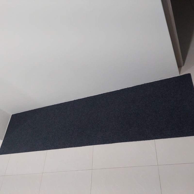 60公分X240公分 地毯 廚房地毯 灰色地墊 長絨毛 門口墊 廁所地墊 居家裝飾 室內設計
