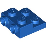 LEGO 樂高 藍色側邊附顆粒 Plate 2x2x2/3 2 Studs 99206 6116797