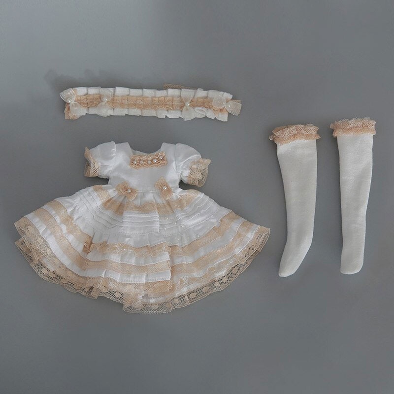 bjd 娃6分娃衣娃裙 SD娃芭比娃娃裙子氣質歐美風 卡肉SD衣服純手工縫製精美禮服