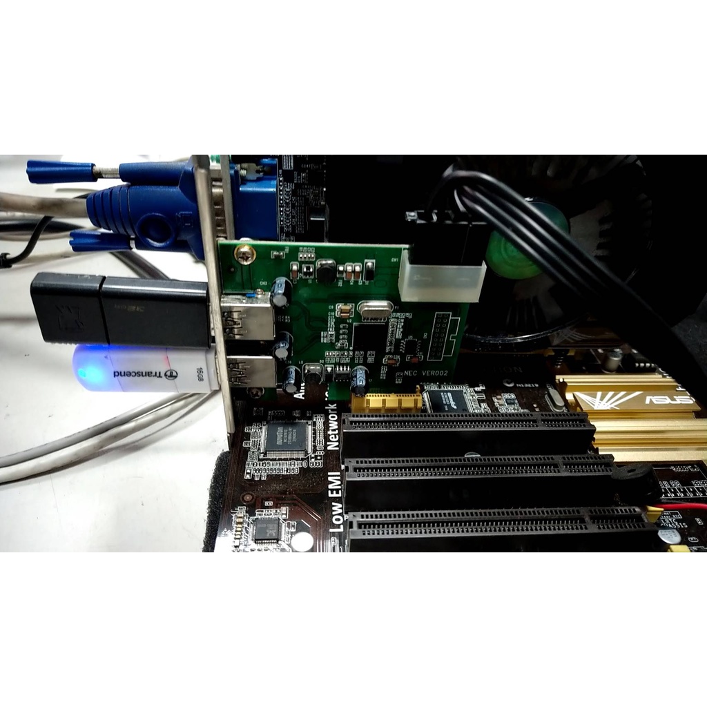【光華維修中心】二手PCI-E 轉 USB 3.0 擴充卡 大4pin供電穩定版 (二手良品 保固七天)