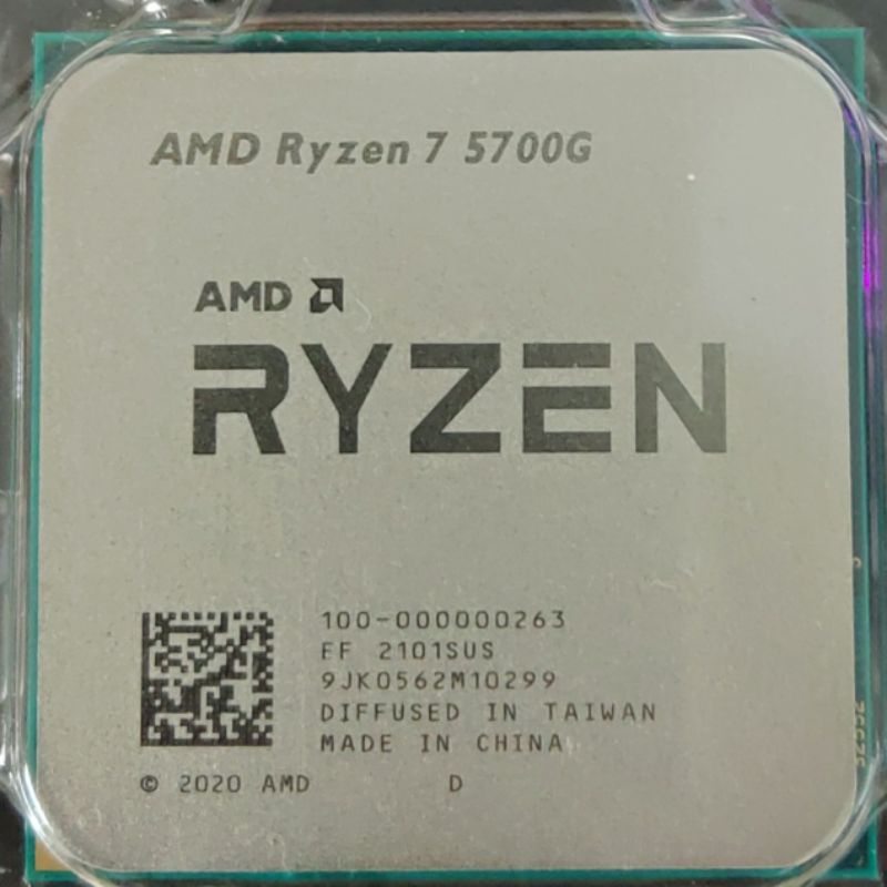 二手 AMD Ryzen™ 7 5700G 8C16T 正式版 散裝無風扇