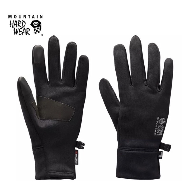 Mountain Hardwear|美國|Power Stretch中性保暖手套/內層手套/觸控手套 黑 M