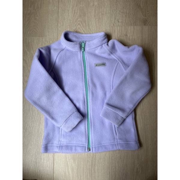 二手 Columbia 哥倫比亞 女童4T fleece 搖粒絨外套