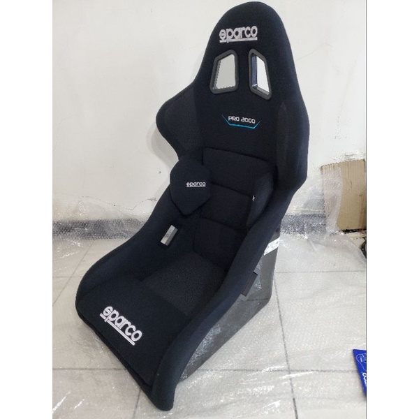 人身部品~全新正義大利SPARCO PRO-2000 FIA認證賽車椅單張含L板雙軌滑槽再送腳架~