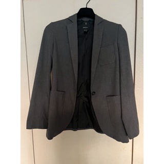 二手 《MANGO》Gray Blazer 女款 灰色 西裝外套 Mango Suit