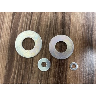 金晟利★ 100片組 電鍍鋅鐵平華司 5/32~1/2 電鍍華司 鍍鋅華司 墊片 電鍍墊片 平華司 電白墊片