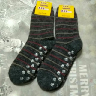 台灣製毛襪 保暖襪 條紋毛襪 冬季襪 厚襪 保溫力特強 雪襪 中筒長款毛襪