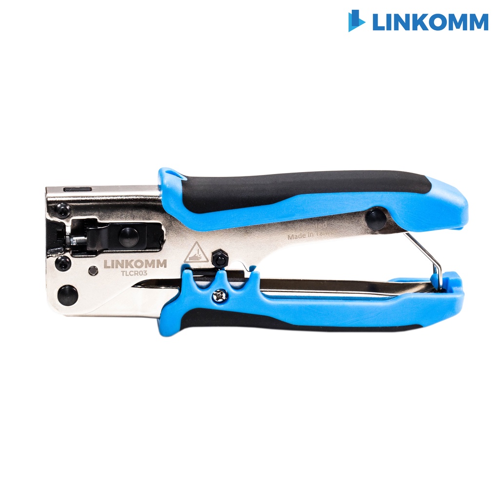 【LINKOMM】輕便型穿透式壓接鉗 穿透式 水晶頭 Cat 5e 6 6A 可替換刀片 壓接鉗 RJ45 網路線