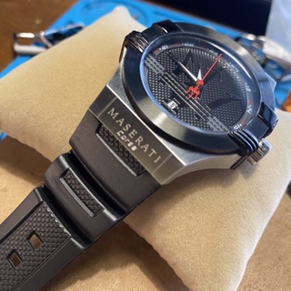 錶帶屋 瑪莎拉蒂手錶圖片同款代用橡膠錶帶手錶帶（不賣錶只賣錶帶）可到店面更換工資加50元