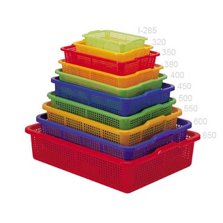 樂點生活&gt;450~650塑膠公文籃 公文林 收納籃 長方皿 塑膠籃 洗菜籃 MIT