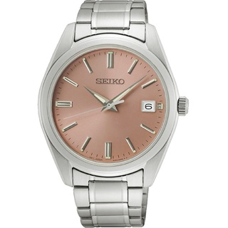 SEIKO SK037 精工表 6N52-00A0P(SUR523P1) 經典簡約中性腕錶/粉面 38mm