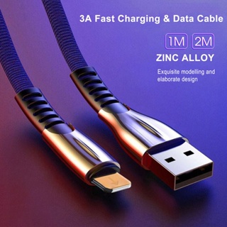 3a 快速充電 USB 閃電數據線適用於 iPhone X XR Xs Max 11 12 Pro 8 7 6 6s P