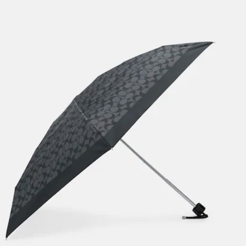 【COACH】🔅全新現貨🔅 雨傘/陽傘/折疊傘/抗UV/小尺寸/黑/老花/輕量/中性/攜帶方便/晴雨