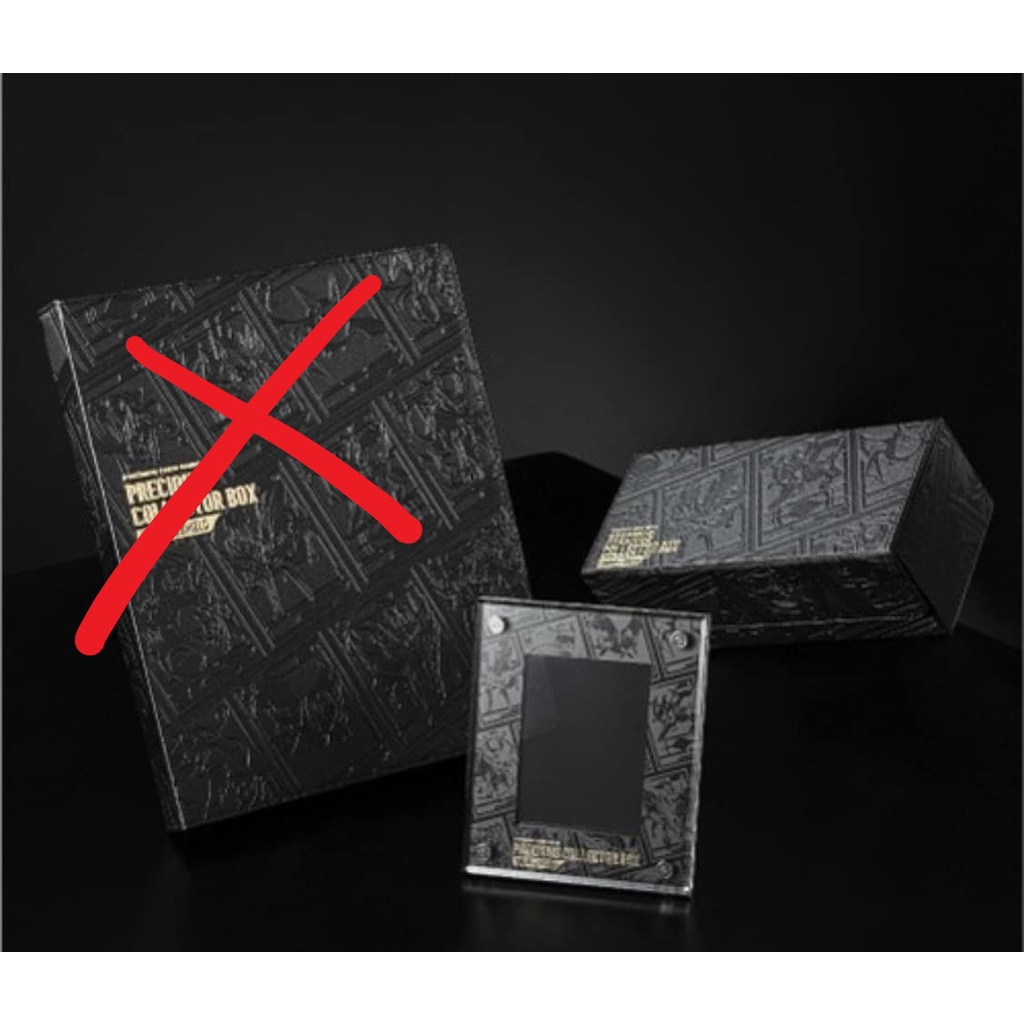 全新 日版 PTCG 黑金禮盒配件(卡框 + 牌盒)含黑色箱子