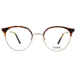 CARIN 光學眼鏡 ALEX R C2 眉框圓框款 眼鏡框 - 金橘眼鏡