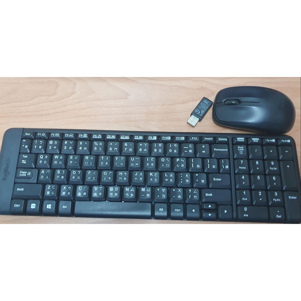 羅技k220鍵盤 M150滑鼠 無線鍵盤滑鼠組 二手