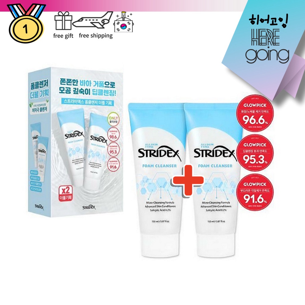 [Stridex] 韓國製 BHA洗面乳 洗面奶 150ml+ 150ml 國品牌 去角質 藍色 低刺激/韓國發貨✈️