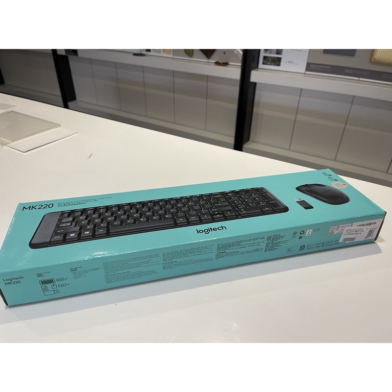 公司貨 羅技 MK220 無線鍵盤滑鼠組 Logitech 黑色