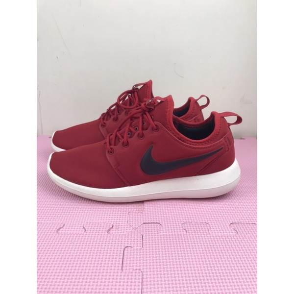 二手 Nike Roshe two 男款紅色休閒鞋 US9號