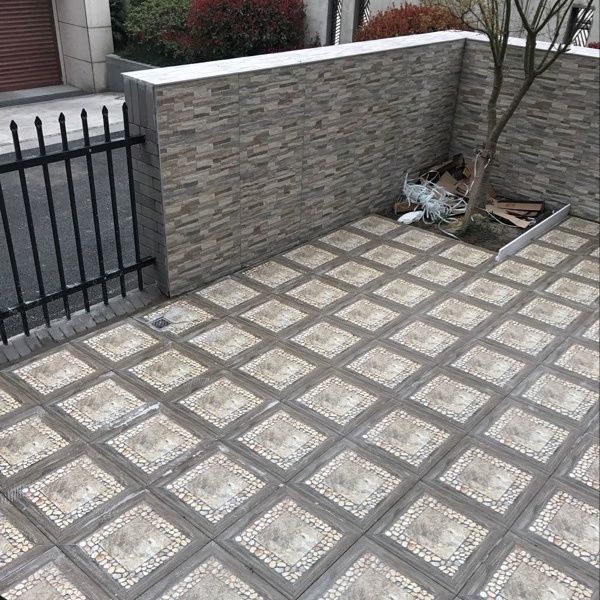【戶外專用】室外 庭院地磚 微凹凸 防滑 鵝卵石瓷磚 400 戶外花園 陽台露台 地板磚
