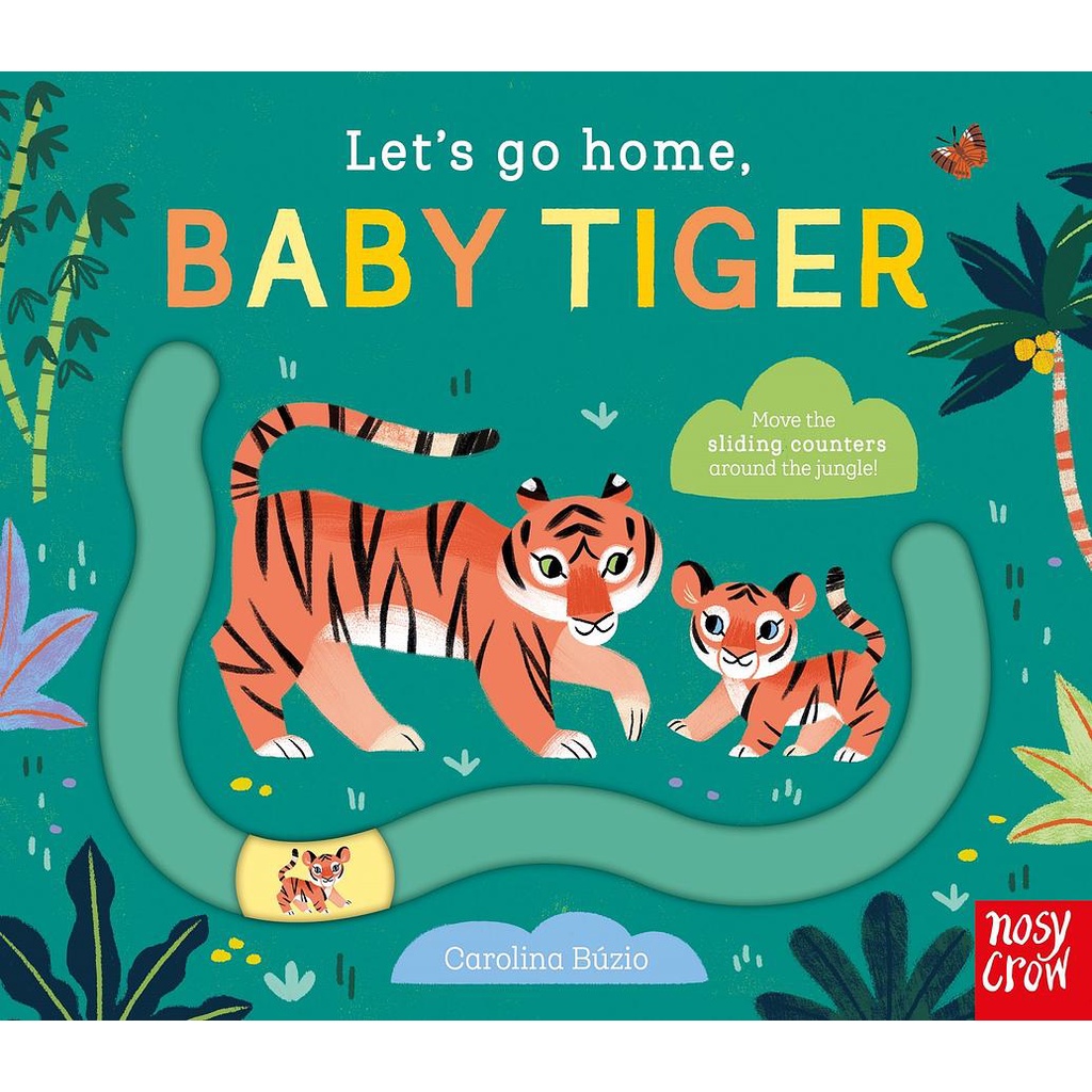 Let's Go Home, Baby Tiger/回家囉小老虎/溝槽小圓片動動書/訓練手眼協調/Nosy Crow eslite誠品