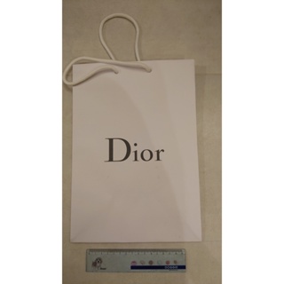 【保存良好品牌紙袋】迪奧 Christine Dior 白色 紙袋