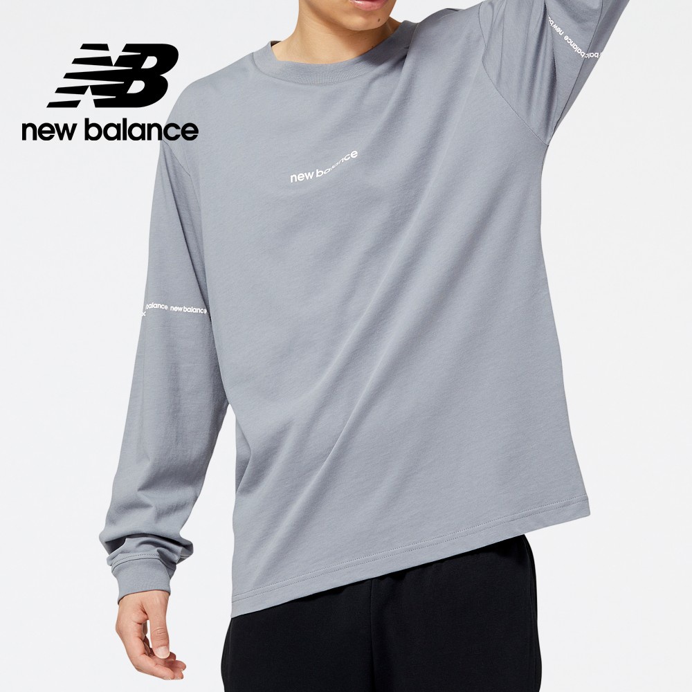 【New Balance】 NB 長袖上衣_男性_灰色_MT23518GNM