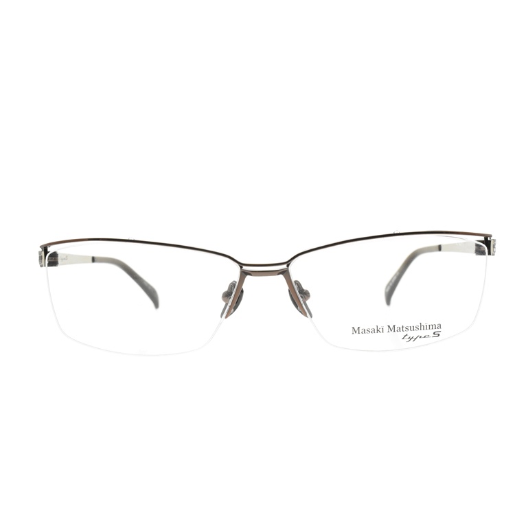 Masaki Matsushima 鈦光學眼鏡 MFT5058 C2 流線半框款 TYPE S系列 眼鏡框 -金橘眼鏡