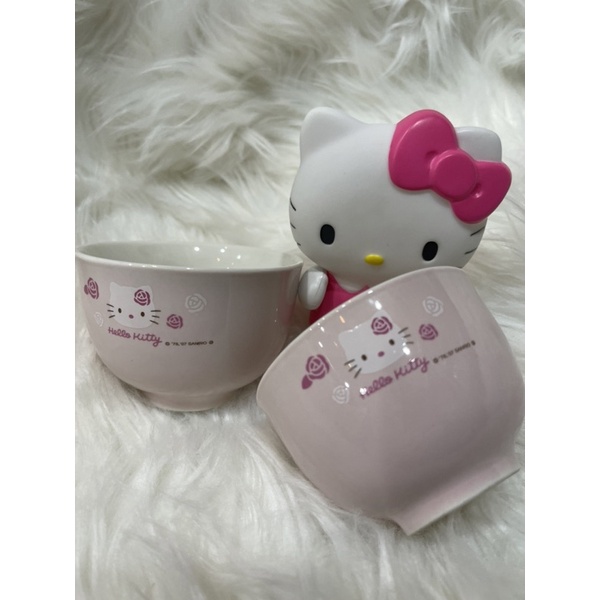 日本進口Hello Kitty玫瑰系列小茶杯二入組