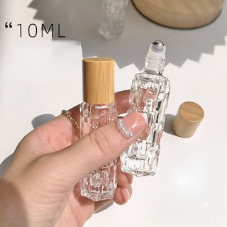 10ml 厚玻璃滾珠精油瓶空可再填充香水滾珠瓶旅行
