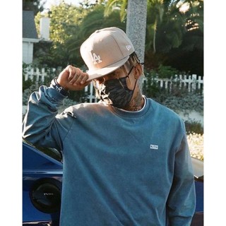 UNIQUE｜全新現貨 KITH LAX PIGMENT DYED L/S TEE 重磅石洗長TEE 藍色 (售出)