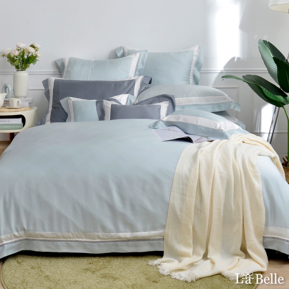 La Belle 800織天絲 兩用被床包組 雙/加/特 格蕾寢飾 法式品味 綠色 防蹣抗菌 吸濕排汗 Tencel