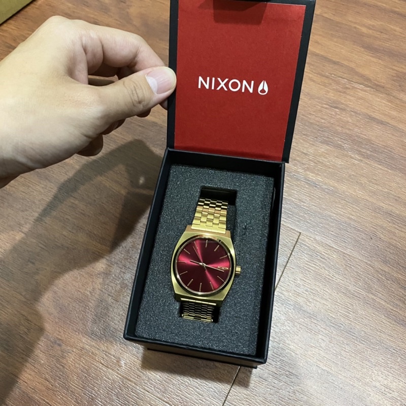 NIXON 金錶 紅金配色 尼克森手錶 NIXON手錶 過年錶 喜氣錶 開運錶 A045-5098 潮流手錶
