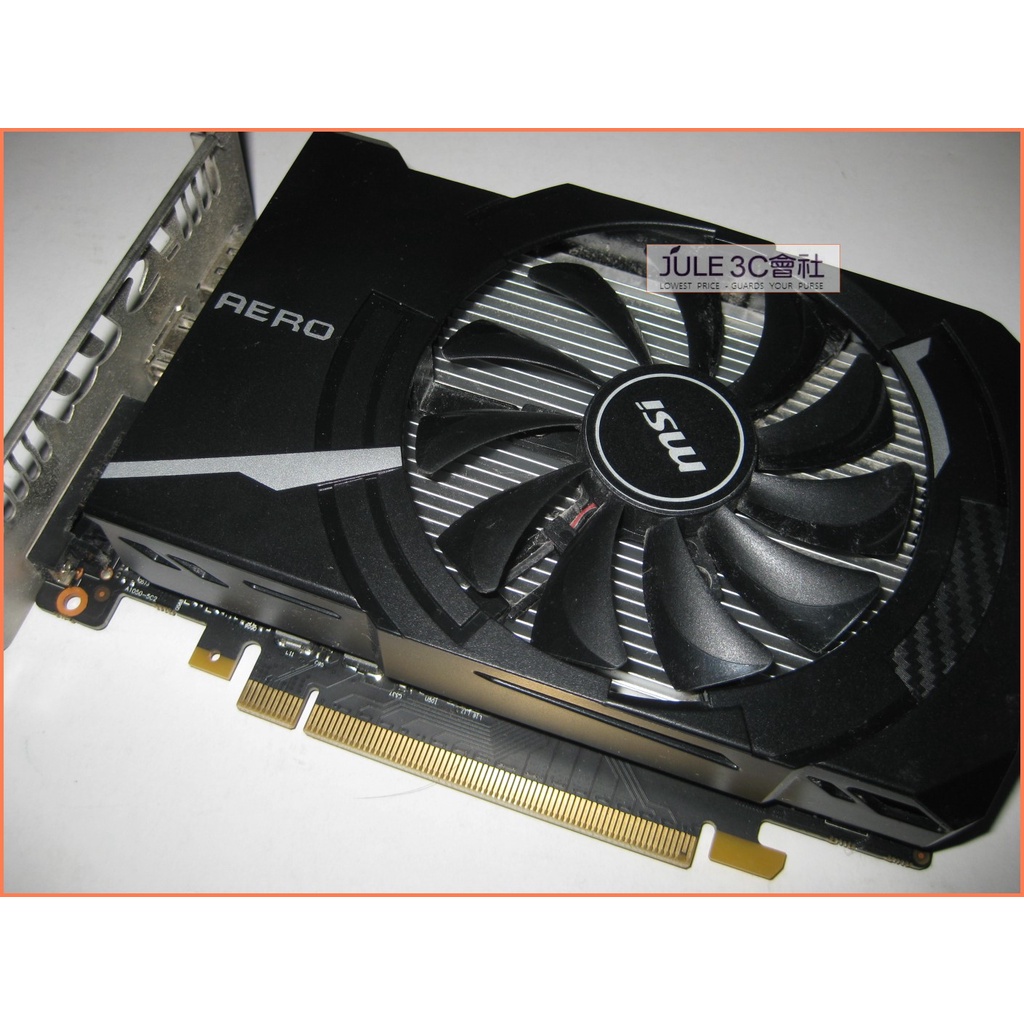 JULE 3C會社-微星MSI GTX1050Ti AERO ITX 4G OCV1/D5/軍規保內/免外接電源 顯示卡