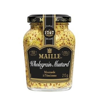 "豐璽食品"MAILLE 魅雅 芥茉籽醬 芥末籽醬 Wholegrain Mustard 210g (附發票)