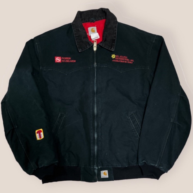 《已售》🙌古著 Carhartt J14 Santa fe jacket深黑色 飛行員夾克 極稀有