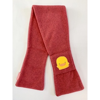 黃色小鴨 搖粒絨圍巾 [紅] / 寶寶 兒童 保暖