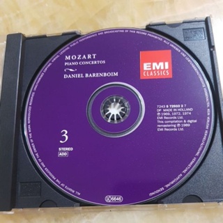 二手裸片CD--mozart Piano Concerto ~ daniel barenboim 3