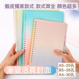 💛全場現貨💛活頁封面 活頁本封面 磨砂活頁本 活頁DIY 活頁筆記本 A5 B5 A4 活頁本 活頁外殼 附發票 尺寸全