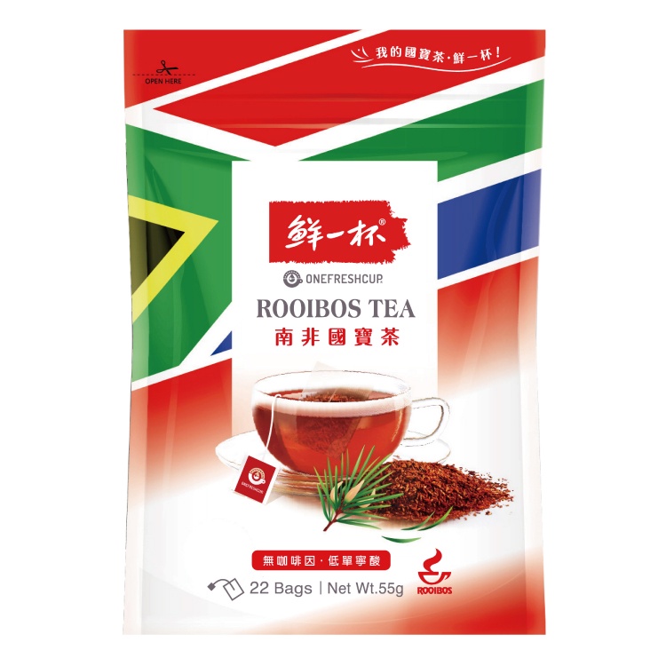 [鮮一杯] 無咖啡因南非國寶茶新鮮袋裝(2.5gx22入/袋)