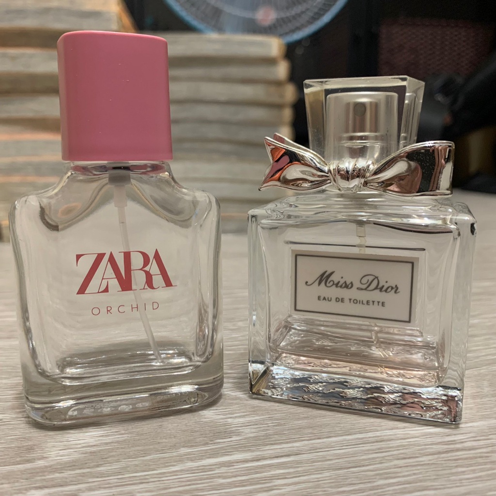ZARA Orchid 淡香水 清新蘭花 空瓶 Miss Dior Eau de Parfum 空瓶