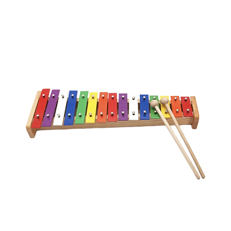 【維也納樂器】全新 15音 彩色 鐵琴 15音鐵琴 十五音鐵琴 彩虹 奧福樂器 兒童樂器 ORFF