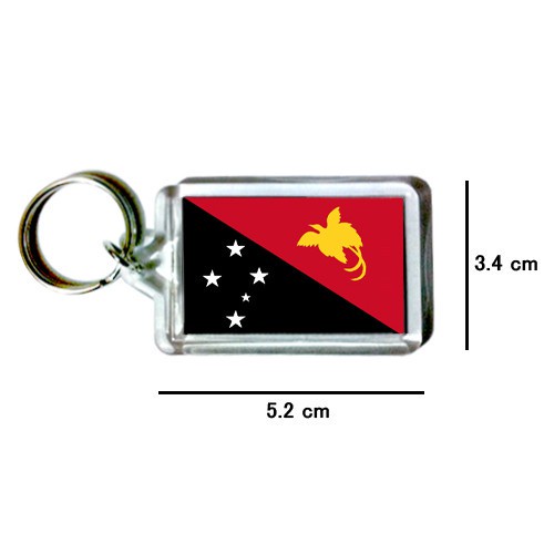 巴布亞紐幾內亞 國旗 鑰匙圈 吊飾 / 世界國旗