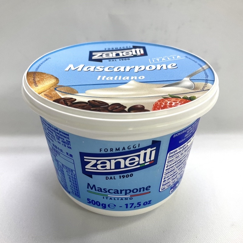 "億明食品" 義大利🇮🇹 zanetti Mascarpone馬斯卡彭乾酪 乳酪 起司 500g