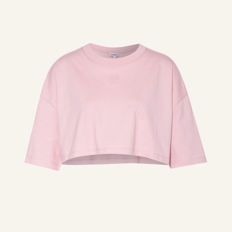 914intheair 精品代購『現貨』Loewe anagram logo T-shirt 女生粉色短版上衣