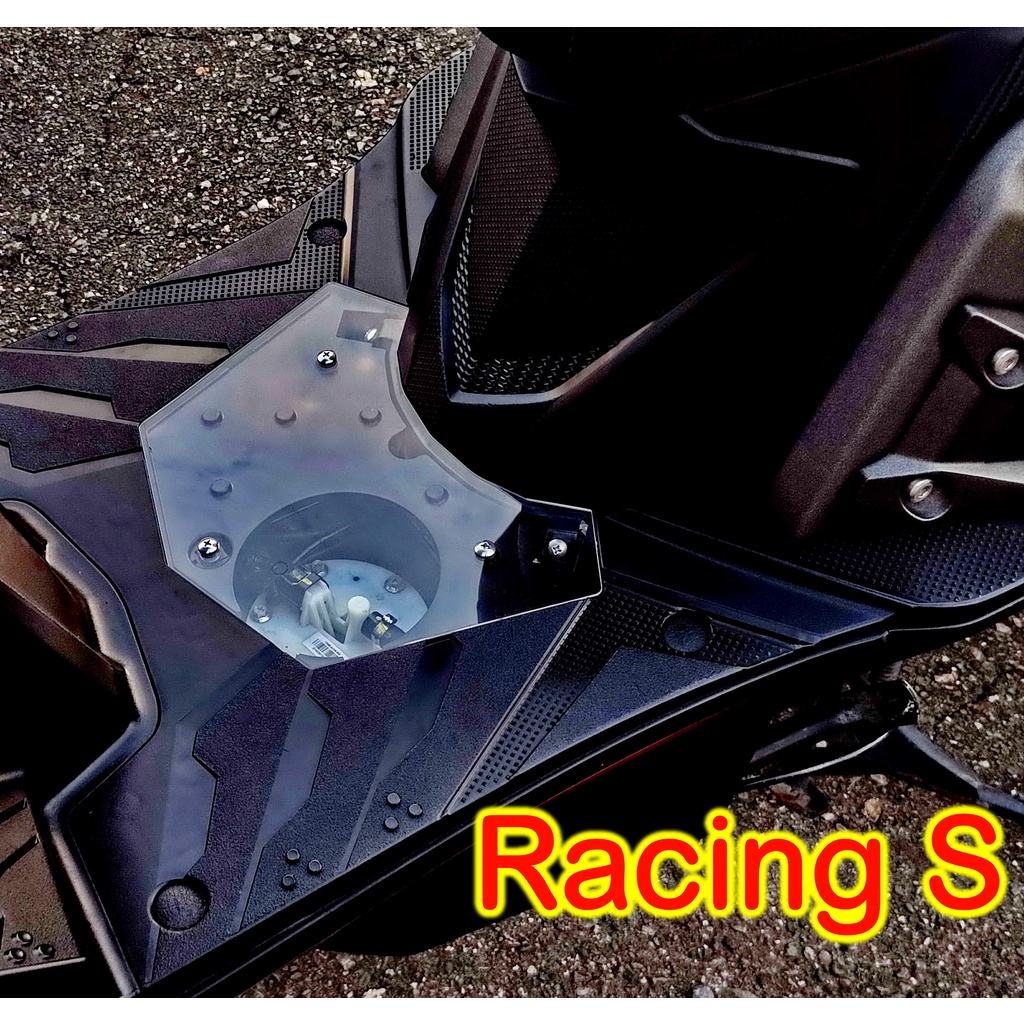 Racing S / 雷霆 S / 透明腳踏板 / 壓克力腳踏板 / 透明底板 / 透明 / 燒藍螺絲 / 幻彩鈦螺絲