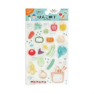 ［SUMI選物］日本World Craft 水晶印章 はんこ橫丁 CS-014-蔬果店 透明印章 手帳素材 手帳印章